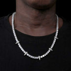 Black Moissanite Tennis Necklace VVS 5MM