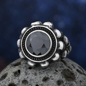 Punk Heavy Sugar Skull Ring — Stainless Steel