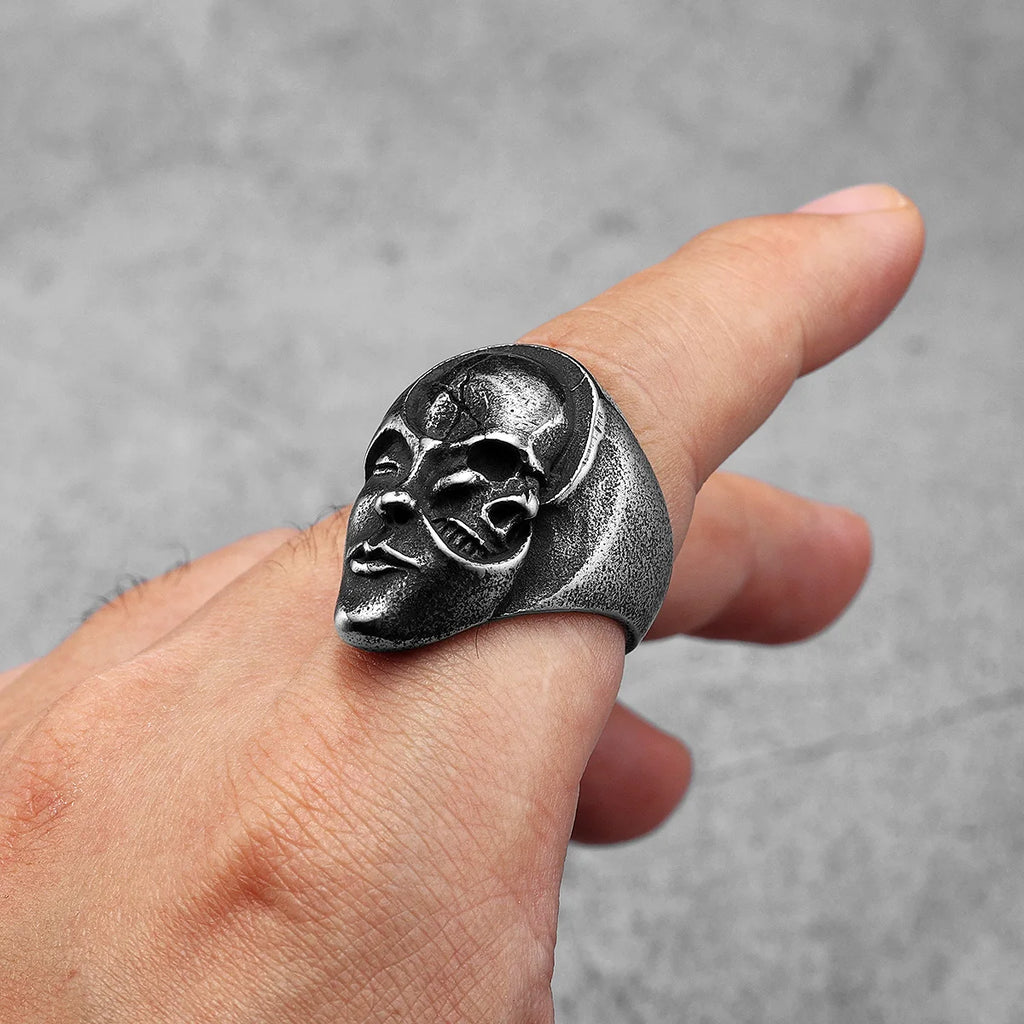 Gothic Statement Ring — Stainless Steel