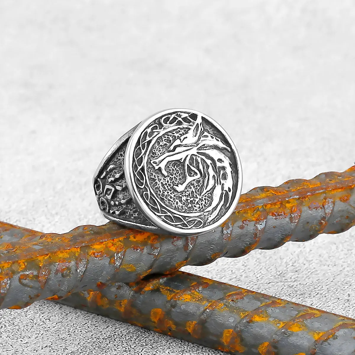 Ring Viking Wolf Stainless Steel