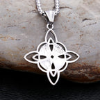 Viking Witch Knot Pendant — Stainless Steel