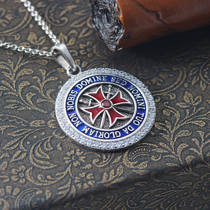 Knights Templar Cross Pendant — 925 Silver