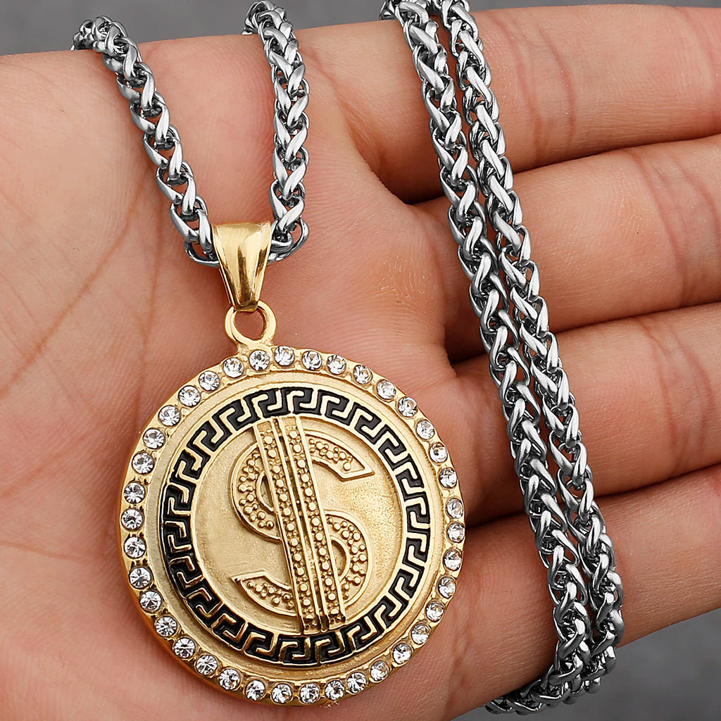 Minimal Pendant Necklace — Stainless Steel
