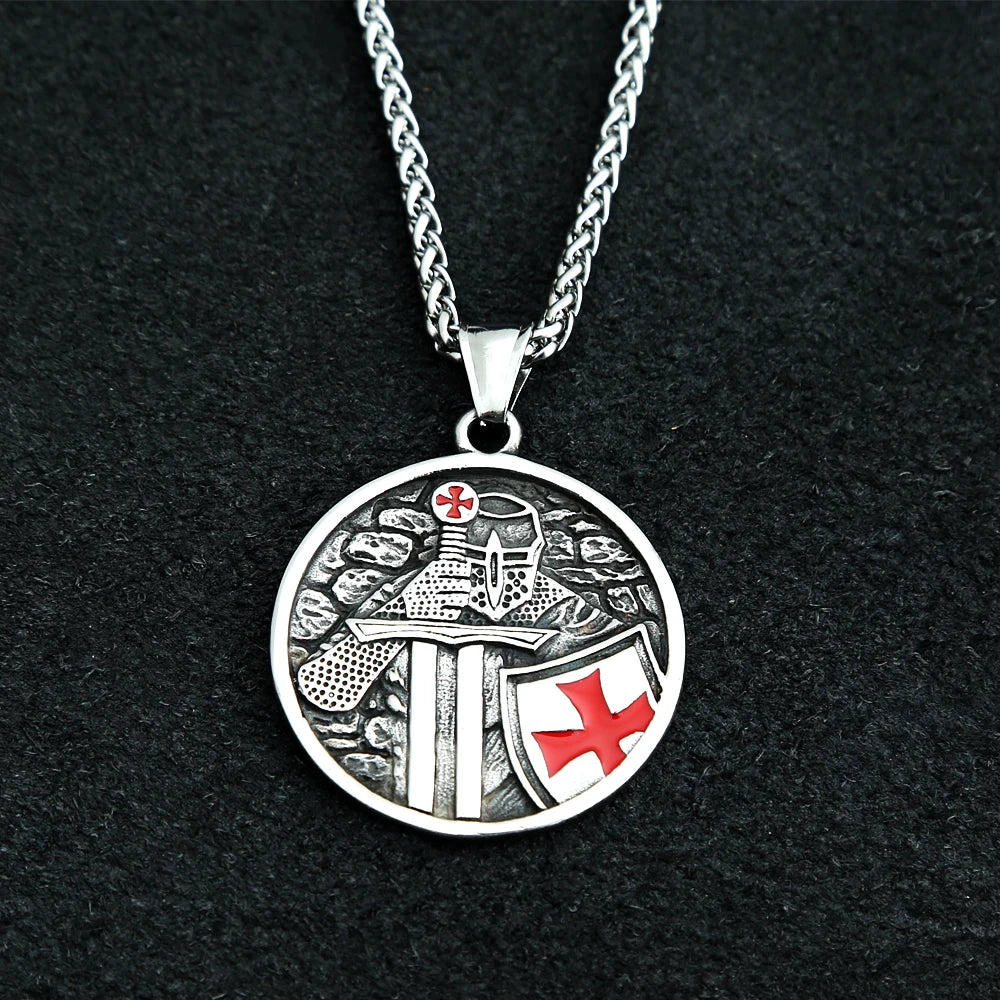 Knights Templar Cross Pendant — Stainless