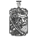 Monkey King Buddha Pendant Necklace for Men — Black-Tone
