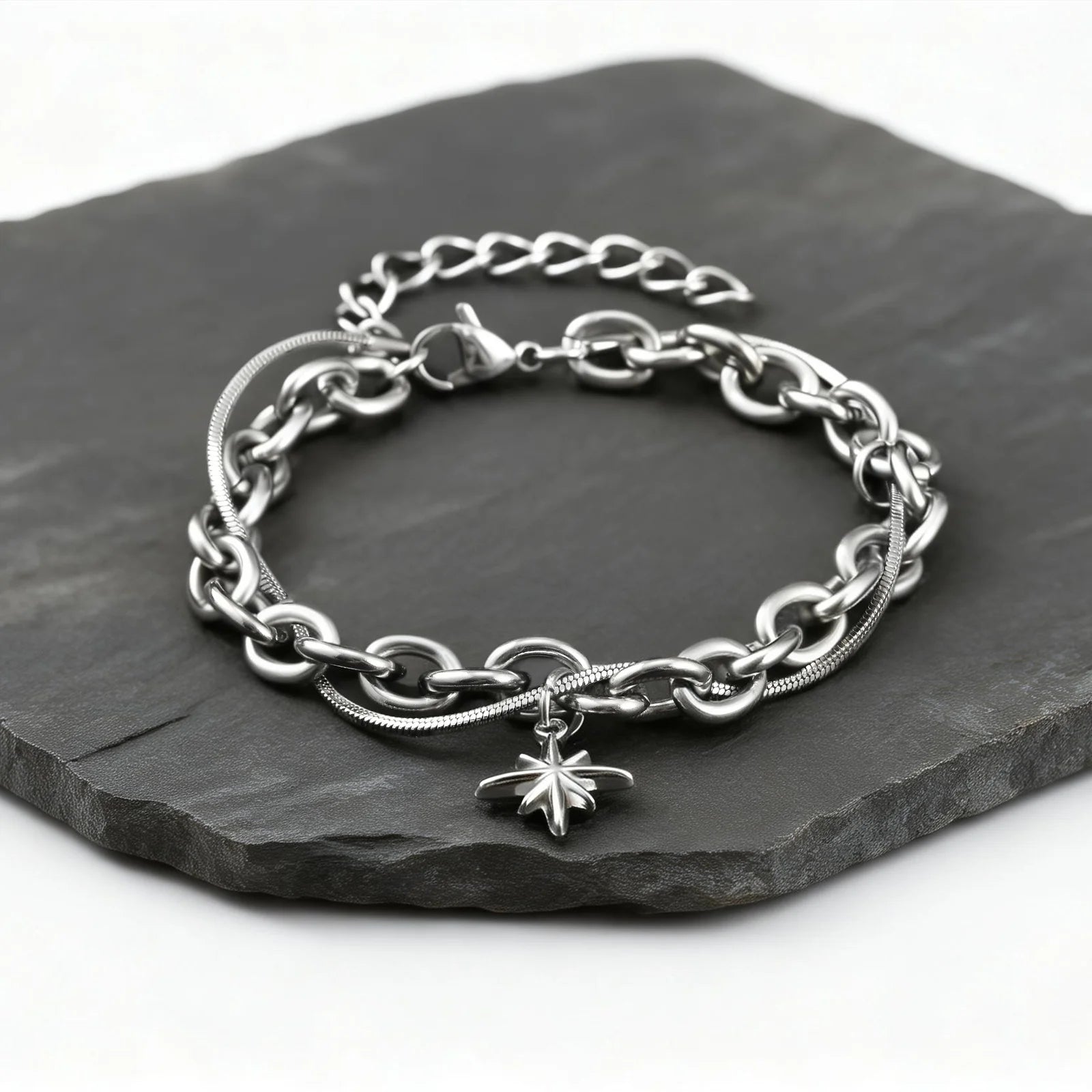 Star Chain Bracelet — Stainless Steel