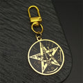 Star Key Steel Pendant Witchcraft Gothic Dark
