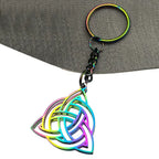 Celtic Knot Trinity Pendant Necklace — Stainless Steel