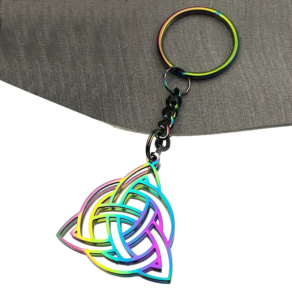 Celtic Knot Trinity Pendant Necklace — Stainless Steel