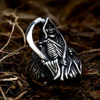 Grim Reaper Skull Ring — Stainless Steel