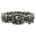 Retro Fashion Domineering Skull Bracelet for Men Punk Rock Charm Rider Bracelets US Street Motorcycle Male Gothic Jewelry Gifts