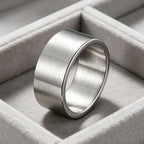 10MM Wide Trendy Stainless Steel Ring For Woman And Man Valentine's Day gift
