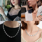 Two-Tone Chain Necklace — Stainless Steel Choker