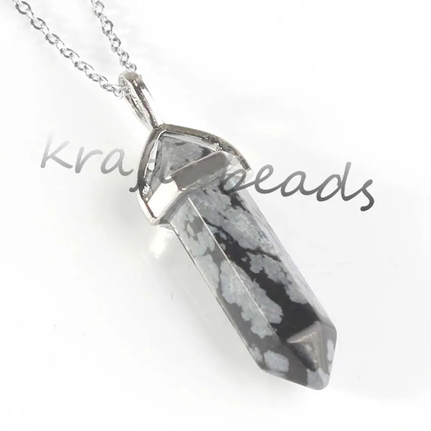 Amethyst Crystal Pendant Necklace