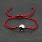 Yin Yang Braided String Bracelet — Adjustable, Multiple Colors