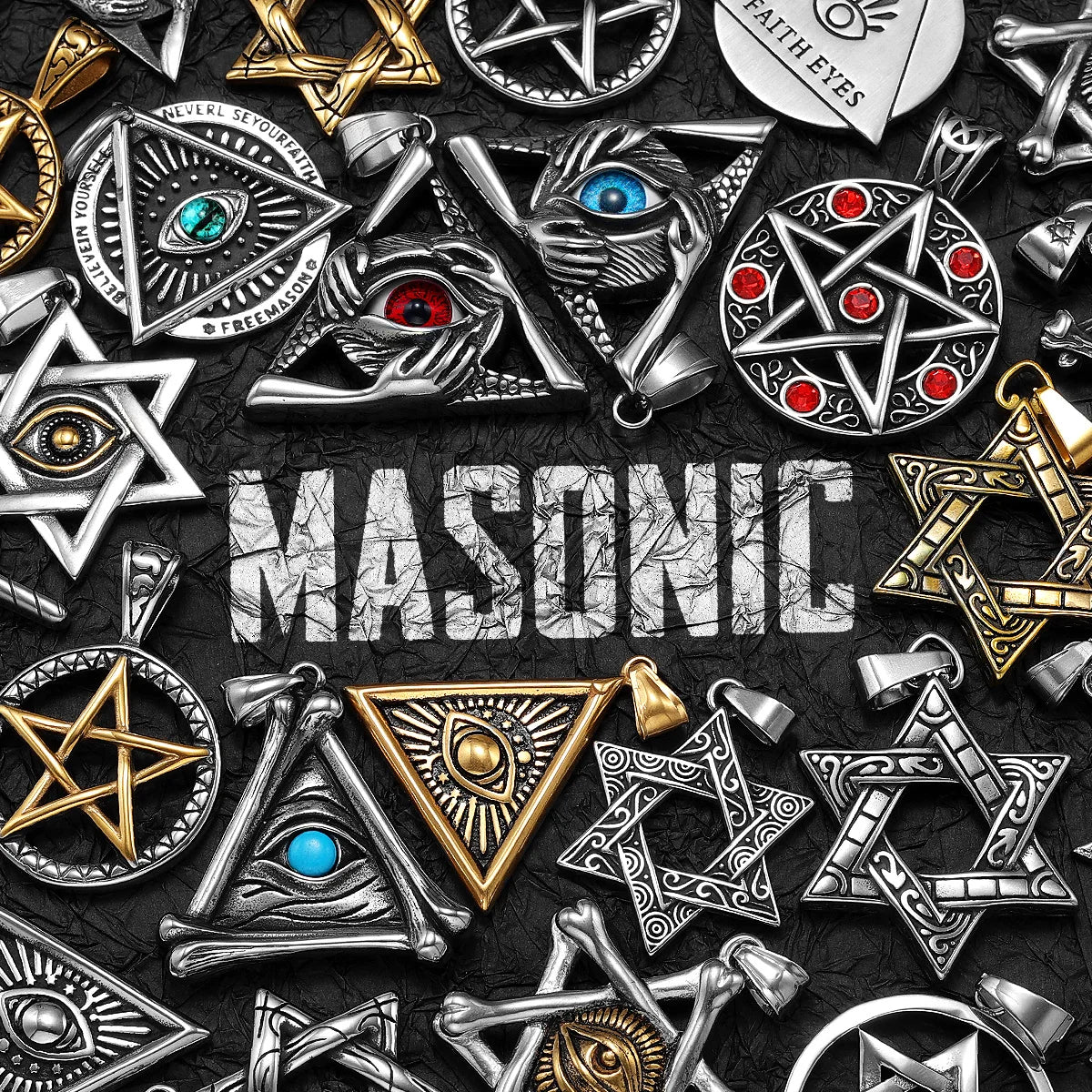 Star of David Pendant — Stainless Steel