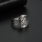 Vintage Celtic Knot Ring — Stainless Steel Geometric