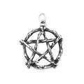 Gothic Steel Pendant Vintage Pentagram Punk