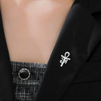 LIKGREAT Ankh Cross Brooch Eye of Horus Pin for Men Women Ancient Egyptian Gothic Occult Symbol Spiritual Amulet