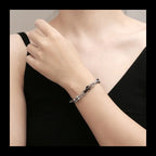 Horseshoe Buckle Bracelet — Black