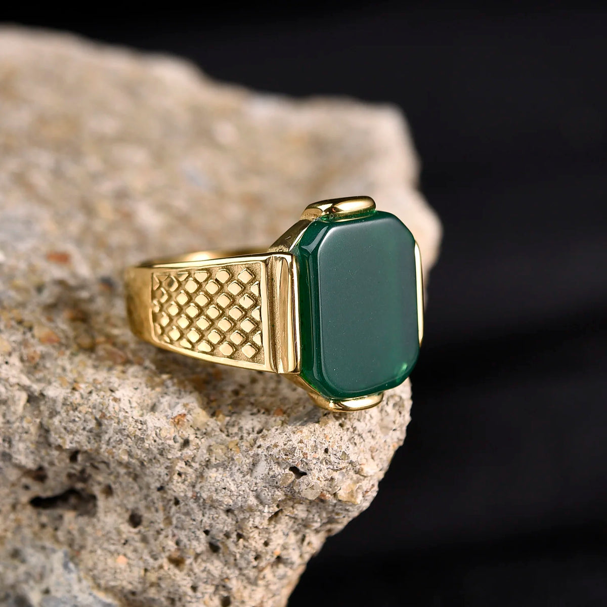 R3351g Men's High Quality Vintage Stainless Steel Styles Ring Jewelry
