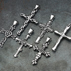Cross Steel Pendant Vintage 316L Punk Religious