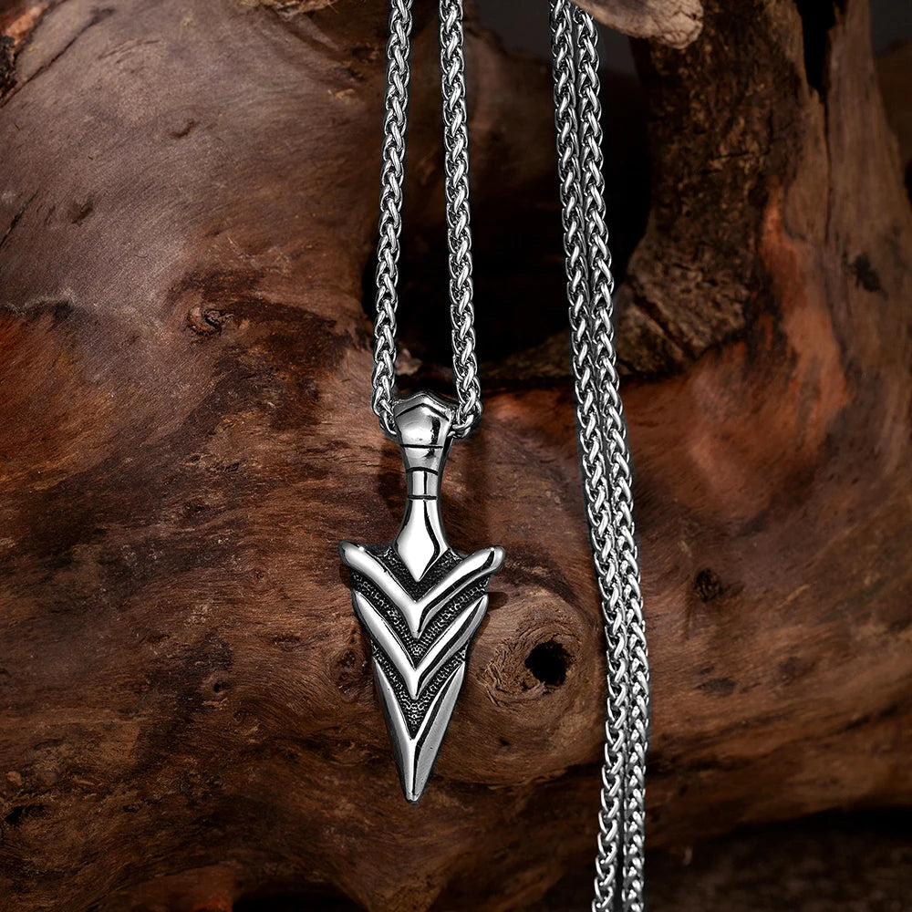 Odin's Spear Gungnir Pendant Necklace — Steel