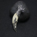 Punk Fashion Brave Men Wolf Gog Teeth Spike Pendant Necklace Women Men Lucky Jewelry Classic Fang Tooth Amulet Pendant Necklace