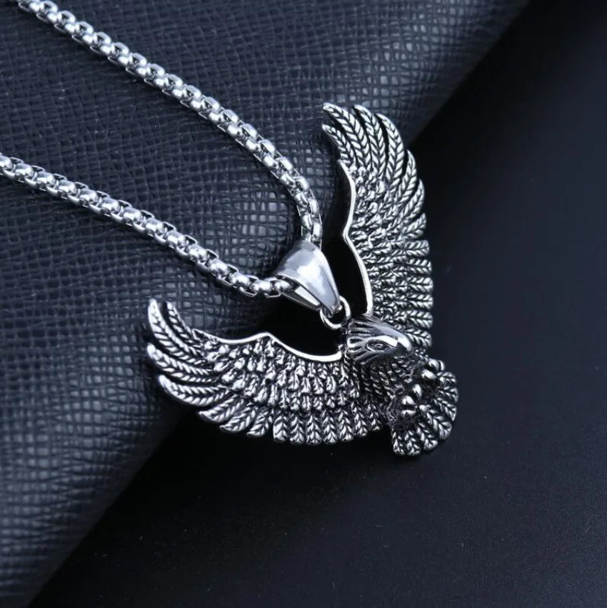 Eagle Viking Steel Pendant 316L Style Punk