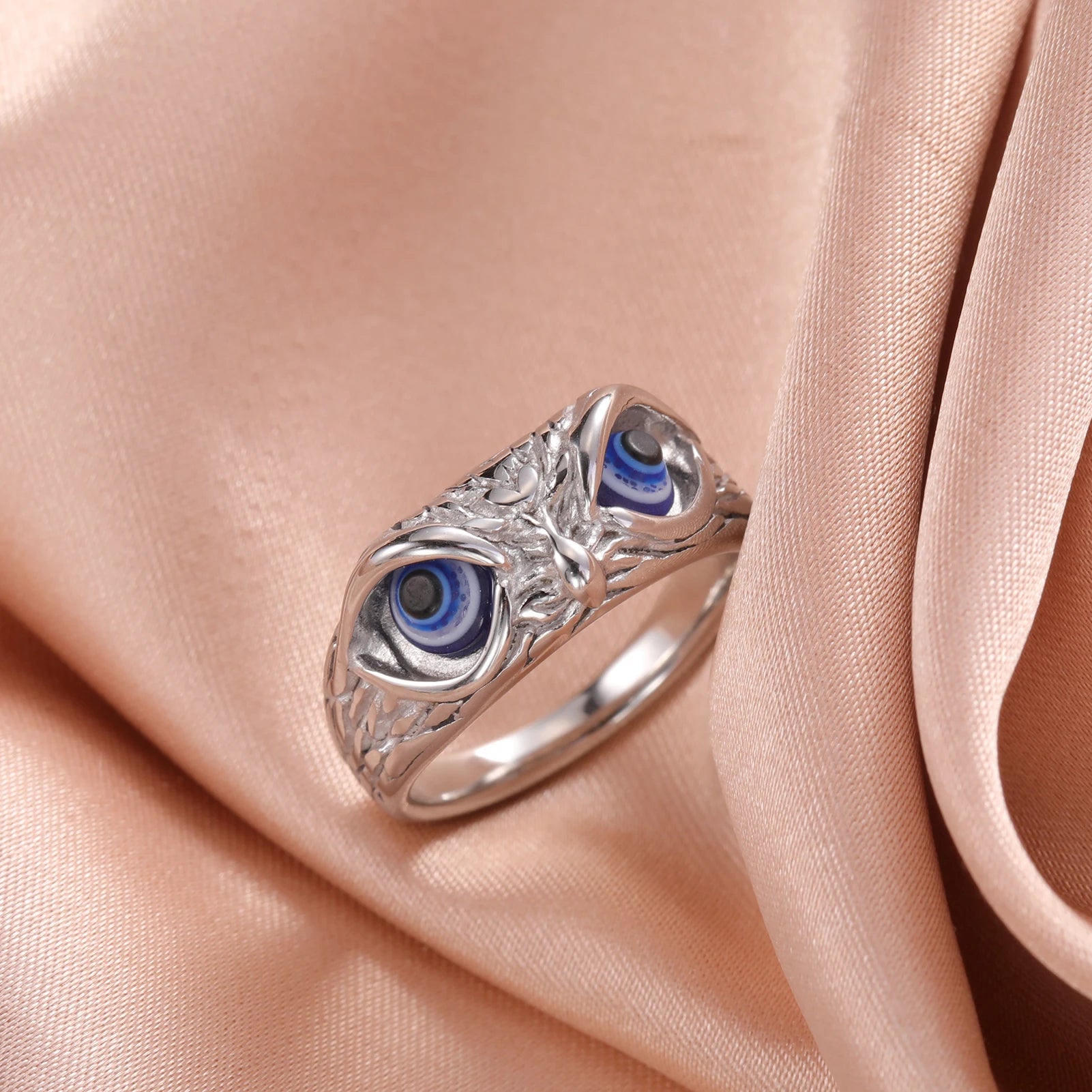 Skyrim Stainless Steel Owl Ring Women Men Vintage Finger Rings Punk Gothic Animal Jewelry Birthday Gift Wholesale