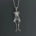 Oversized Skeleton Pendant Necklace — Statement