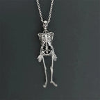 Oversized Skeleton Pendant Necklace — Statement