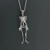 Oversized Skeleton Pendant Necklace — Statement