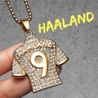 Football Jersey Pendant Necklace — Stainless Steel