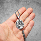 Masonic Pendant Necklace — Stainless Steel