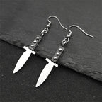 Sword Steel Earrings Gothic Cute Knife Funny Halloween