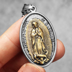Guadalupe Pendant Necklace Stainless Steel Vintage