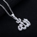 Iced Out Allah Pendant — 925 Silver