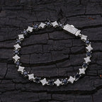 Black Star Tennis Bracelet Statement