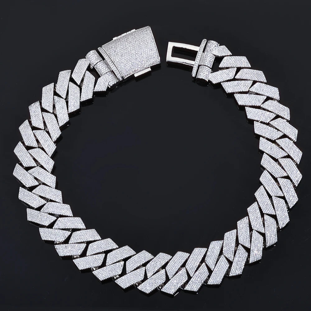 Gold Cuban Chain Necklace Iced Out 20/26/36MM