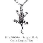 Cold Blooded Reptile Lizard Gecko Chameleon Pendant Necklace For Women Men