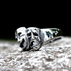 2023 New 316L Stainlesss Steel Cry and Smile Ring For Man Women Good Polished Couple Gift Fashion Jewelry for gift free