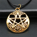 Cute Pentagram Necklace Leather Chain 45Cm Male Jewelry Evening Cheapest Items