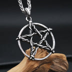 Star Steel Pendant Vintage David Punk Pentagram