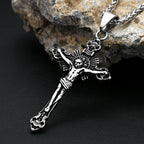 Jesus Cross Pendant — Stainless Steel