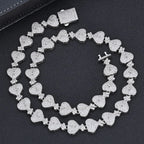Iced Out Cuban Chain Necklace Money Bag CZ