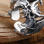Gothic Skull Demon Bat Ring — Stainless Steel