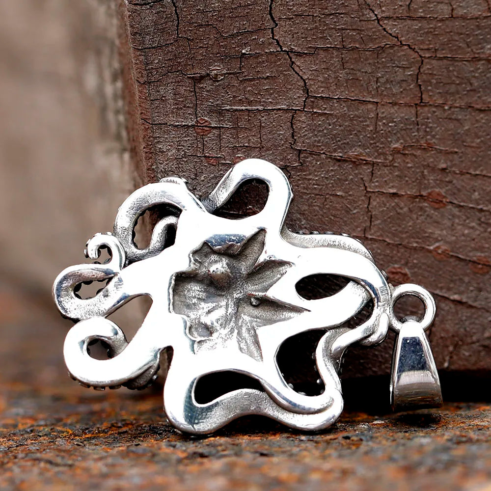 New Stainless Steel retro fashion skull squid animal Pendant Necklace Dropshipping gift free shipping