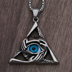 Evil Eye Pendant — Stainless Steel