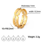 My Shape Punk Razor Blade Ring for Men Women Silver Color Stainless Steel Finger Rings Fashion Hippop Party Jewelry